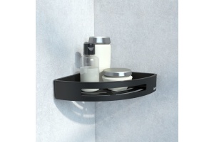 Полка угловая IDDIS, нержавеющая сталь, черная (SHE11SBi44) - 2