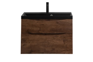 Тумба с раковиной BelBagno Marino 80 темное дерево - 2