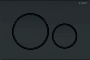 Кнопка смыва Geberit Sigma 20 черная, матовый лак