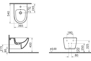 Биде подвесное Vitra Sento (4338B003-1046) - 2