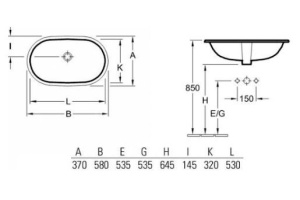 Раковина Villeroy & Boch O Novo 4162 50 01 alpin - 3