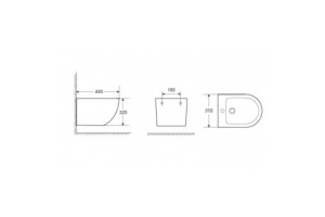 Биде подвесное WeltWasser WW MERZBACH 005 MT-GR матовый серый (10000003716) - 2