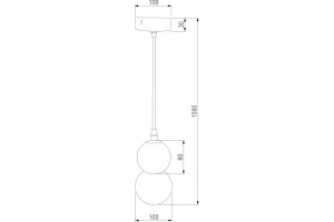 Подвесная люстра Eurosvet Polar 50250/1 LED серый - 2