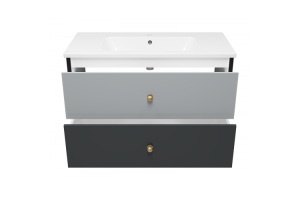 Тумба под раковину Brevita Кристиан 100х57 серый (Кри-06100-01-012Я) - 3