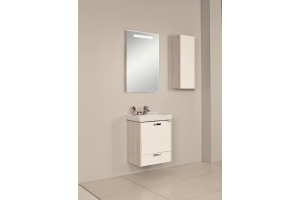 Шкаф подвесной Aquaton Йорк 30 белый-светлое дерево - 3