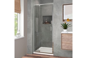 Душевая дверь в нишу Vincea Intra VDP-1I9010CL 90/100 см, стекло прозрачное, хром