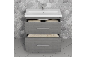 Тумба с раковиной напольная Санта Венера 80 серый - 2