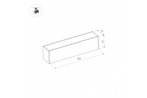 Коннектор прямой для магнитного шинопровода Arlight Mag-Con-45-I-Power 030550 - 2