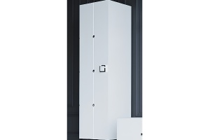 Шкаф пенал Armadi Art Vallessi Avantgarde Piazza 35 подвесной белый - хром