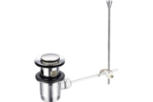 CZR-SA2-02 Донный клапан с переливом, механический, бронза