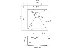Мойка кухонная Zorg Light ZL R 450510 - 2