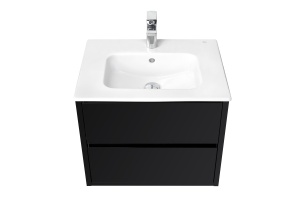 Тумба под раковину Aquaton Римини 60 черный глянец