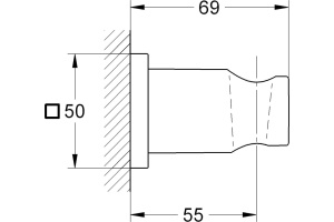 Настенный держатель Grohe Rainshower 27075LS0 белая луна - 2