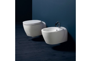 Унитаз подвесной Simas Bohemien с крышкой, белый (BO18) - 2