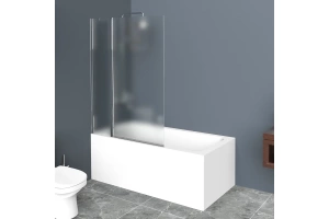 Шторка на ванну BelBagno UNO 80х150 профиль хром стекло рифленое