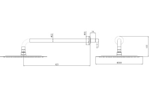 Верхний душ Allen Brau Priority сталь матовый  - 2