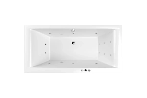 Акриловая ванна Whitecross Savia Duo 170х80 белая хром с гидромассажем