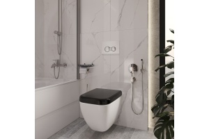 Держатель туалетной бумаги DIWO Смоленск П16545 черный муар - 2