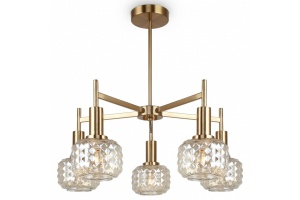 Люстра на штанге Freya Fero FR5366CL-05BS