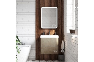 Зеркало-шкаф с подсветкой ART&MAX PLATINO AM-Pla-600-800-1D-L-DS-F