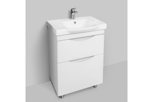 Тумба с раковиной Am.Pm Like 65 напольная, белый глянец - 3