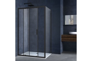 Душевой уголок Vincea Alpha 120х90 профиль черный стекло прозрачное 