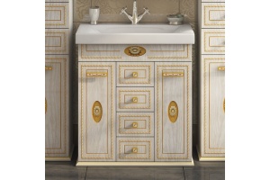 Тумба с раковиной Misty Roma 75 ясень патина