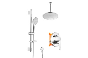 Swedbe Platta Душевой комплект со встроенным смесителем (с монтажным боксом) и верхним душем 5537 - 2