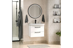 Тумба под раковину Misty Клермонт 60 белая матовая - 2