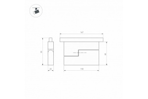 Трековый светодиодный светильник Arlight Mag-Orient-Flat-Fold-S195-6W Day4000 034657(1) - 2