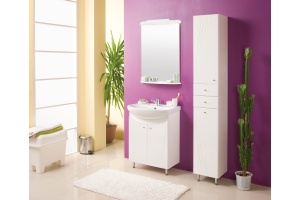 Шкаф-пенал Aquaton Минима М 32 L с бельевой корзиной белый - 3