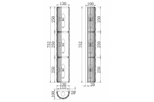 Накладной светильник Maytoni Facet MOD094WL-03CH - 2
