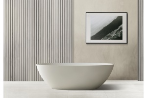 Ванна из искусственного камня Abber Stein 160х75 белый матовый - 2