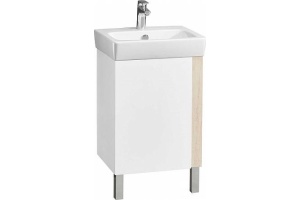 Тумба с раковиной Aquaton Кантри 50 белый-светлое дерево