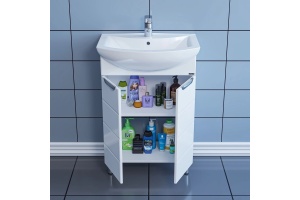 Тумба с раковиной Санта Родос 60 белый - 2