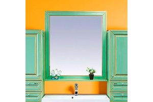 Мебель для ванной Misty Vena 90 салатовая, патина - 3