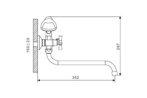 Смеситель для ванны Gappo G2243 - 3