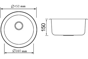 Мойка кухонная Seaman Eco Wien SWT-450A - 2