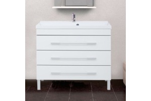 Тумба с раковиной Aquanet Верона 100 белая