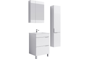 Зеркало-шкаф Aqwella Brig 60 белое - 2