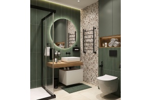 Мебель для ванной STWORKI Ольборг 100 столешница дуб французский, без отверстий, с тумбой 60, с раковиной STWORKI Soul 1 белой - 2