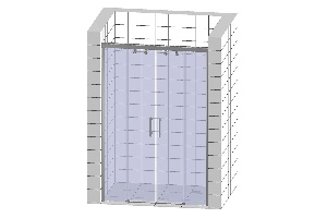 Душевая дверь в нишу Cezares Anima BF2 170 C Cr - 3