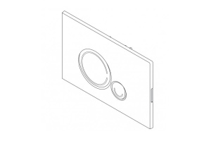 Кнопка смыва BelBagno Sfera хром матовый (BB016-SR-CHROME.M) - 3