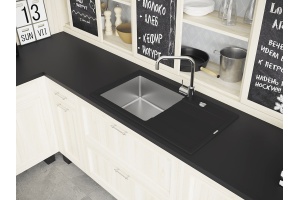 Мойка кухонная Florentina Комби 860 антрацит - 3