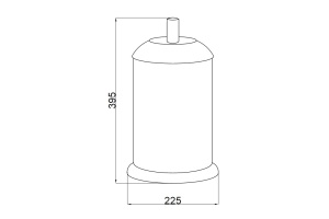 Ведро для мусора Boheme Murano бронза с черным - 2