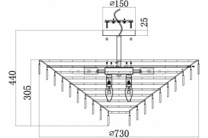 Потолочная люстра Maytoni Mazzo MOD130CL-14G - 3