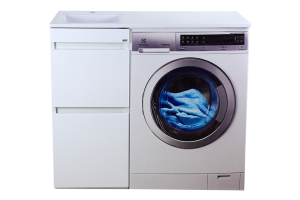 Тумба под стиральную машину Misty Фостер 40 белая глянцевая