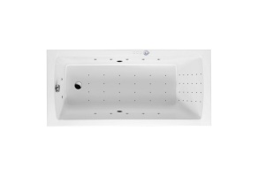 Ванна акриловая Excellent Aquaria Nano 170х75 с гидромассажем белый - хром