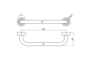 Полотенцедержатель Emco Polo 0760 001 60 (600 мм) (076000160) - 2