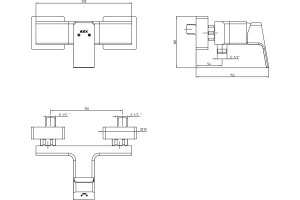 Смеситель E.C.A. Tiera для душа 102154024EX - 2